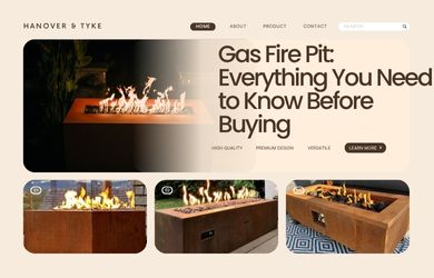 metal gas fire pit